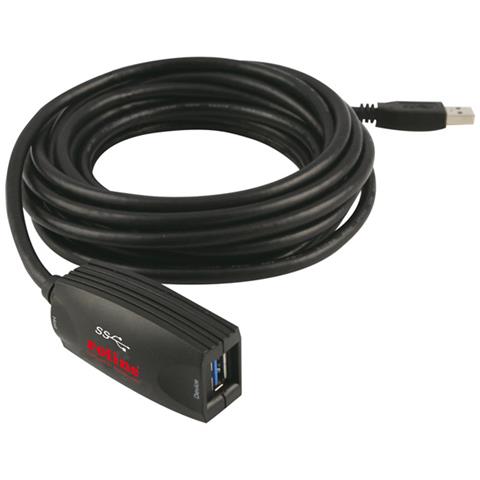 USB 3.0 Active Repeater USB 3.0 type A USB 3.0 type A Nero cavo di interfaccia e adattatore - Foto 1